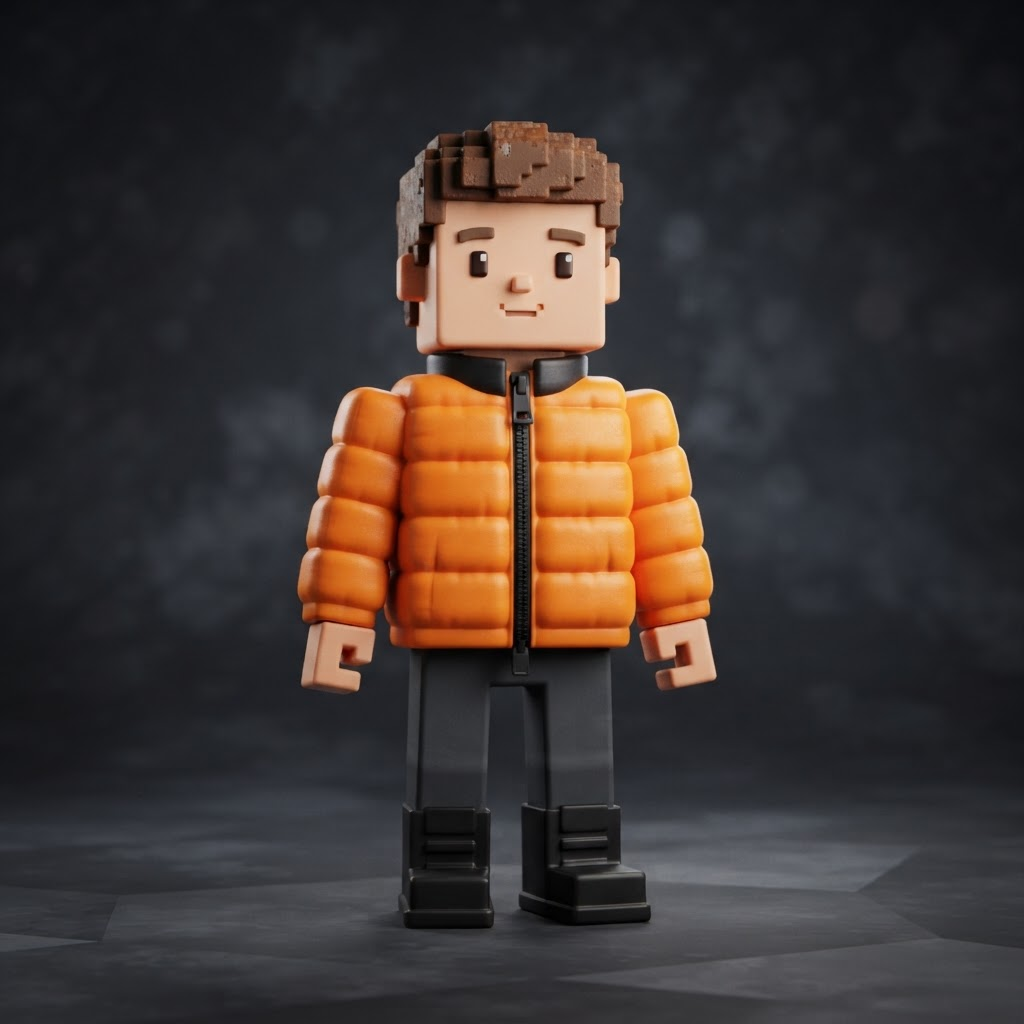Orange bubble puffer streetwear winter fit — Roblox shirt template 585x559 transparent PNG