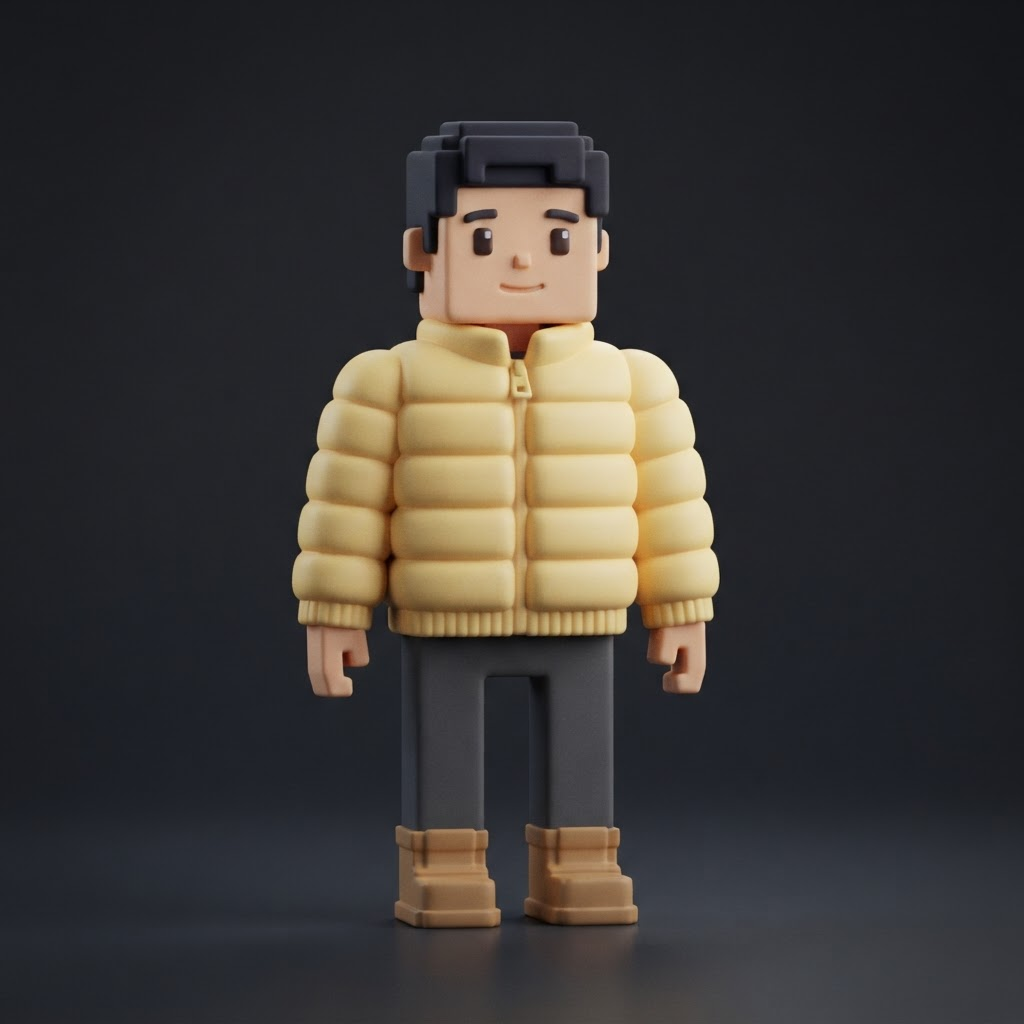 Pastel yellow kawaii bubble puffer jacket — Roblox shirt template 585x559 transparent PNG